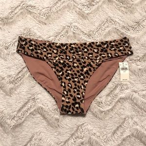 Aerie Leopard Print Size Small Bikini Bottom